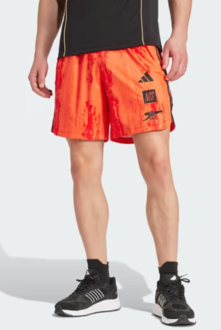 NEW Adidas Arsenal x NTS Shorts Mens Unity Orange Football Athletic Size XS